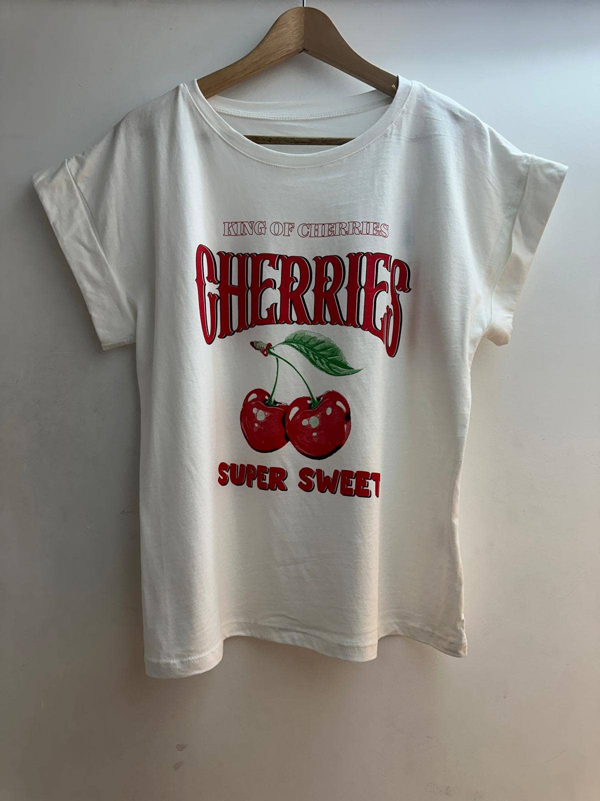 16516 T-shirt estampado: Branco / Tamanho único