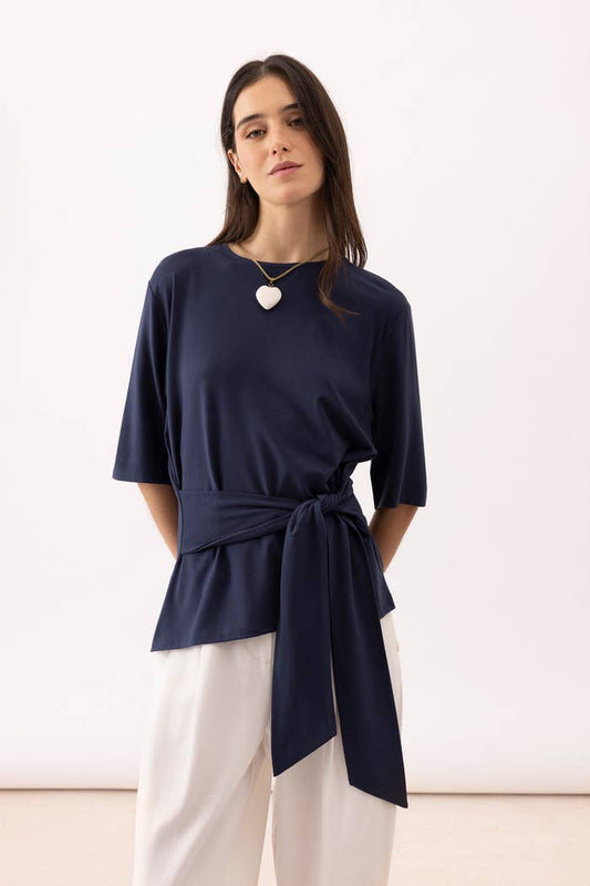 T-shirt com Cinto Liso        (454223-47): M