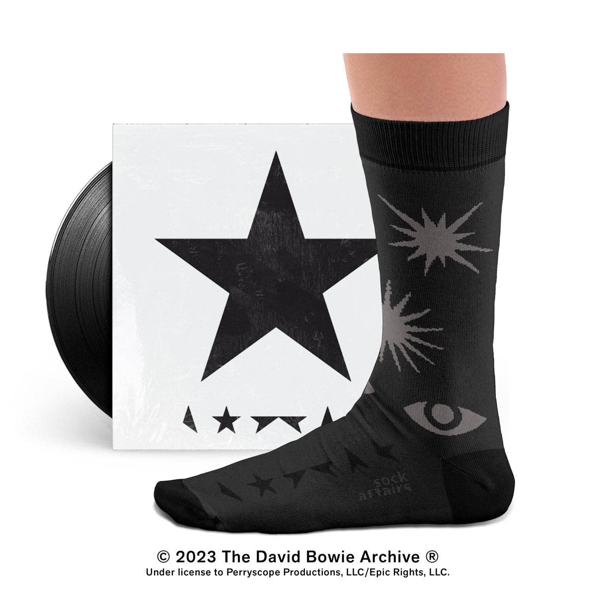 Presente de Meias Blackstar David Bowie: M: 36-40 UK (4-7) US (4½-7½)