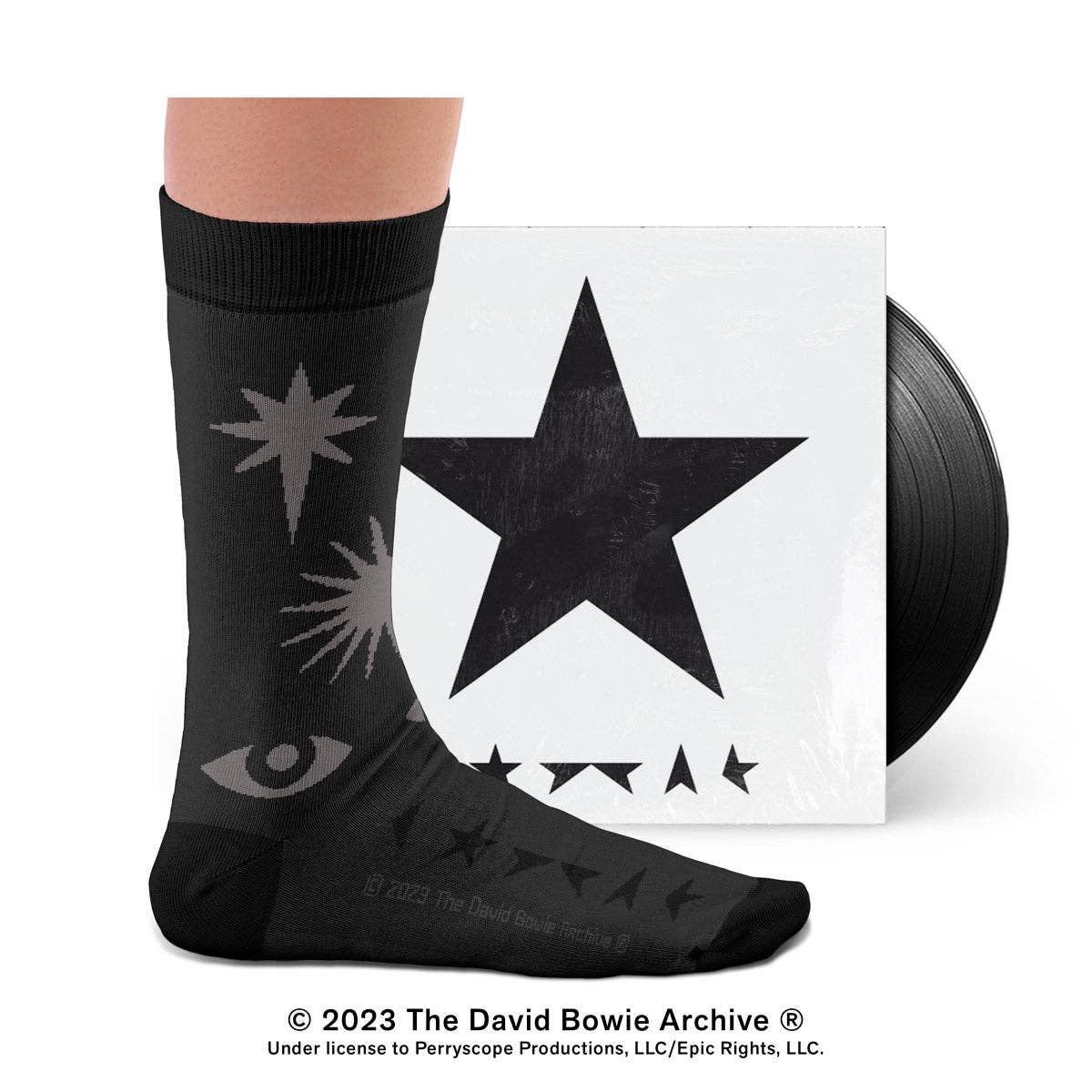 Presente de Meias Blackstar David Bowie: M: 36-40 UK (4-7) US (4½-7½)