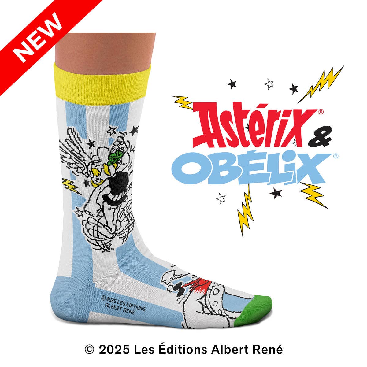 Meias Dueto Asterix: M: 36-40 UK (4-7) US (4½-7½)